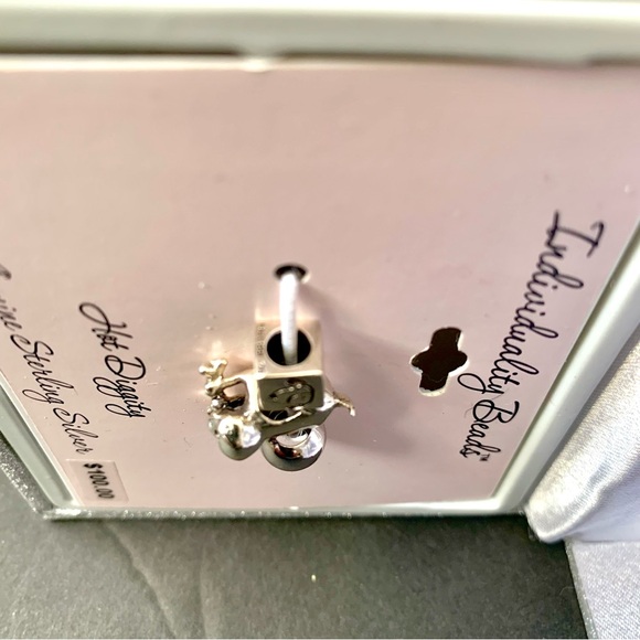 Sterling Silver Set of 3 - Dog w/Bone; Hot Diggity Individuality Charms NEW - Picture 5 of 6